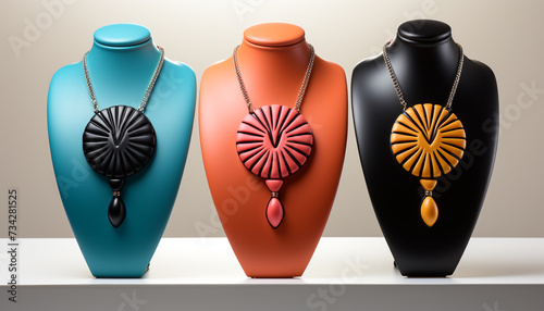 Fashion illustration  Elegance in jewelry, a symbol of cultures generated by AI