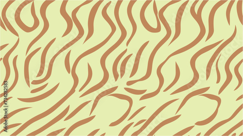 Seamless Zebra Stripe Background Pattern. Vector animal skin print. Seamless Pattern. Abstract decorative wave pattern. Seamless backdrop. Animal print, Zebra texture background.