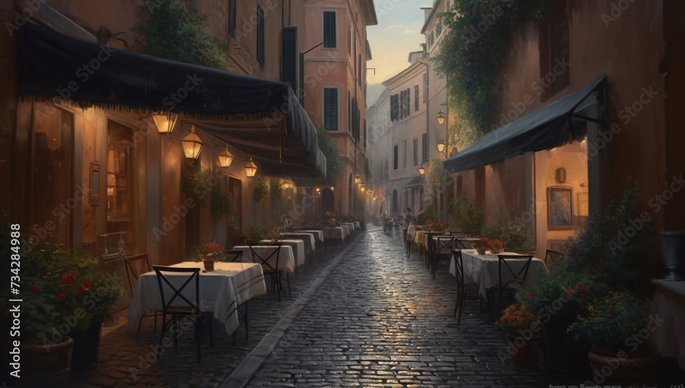 Fototapeta premium street in the town