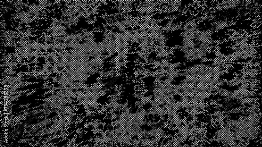 Fototapeta premium An abstract black and white halftone grunge texture background image.