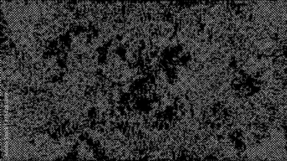 Fototapeta premium An abstract black and white halftone grunge texture background image.