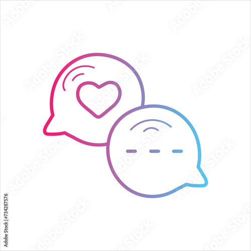 love email icon with white background vector