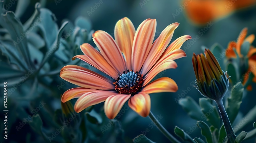 a close up of a flower with a blurry background a close up of a flower with a blurry background