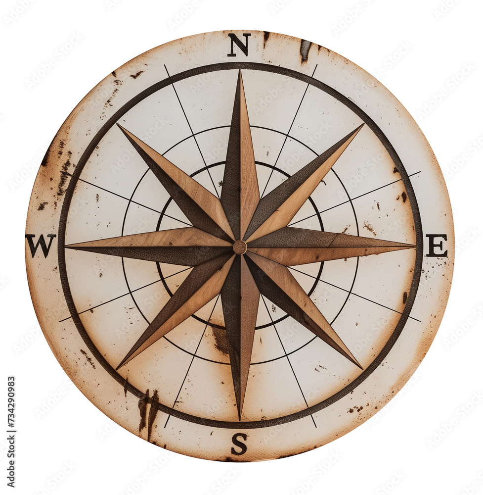 compass on transparent background