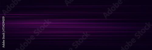 Special effect of lines and speed movement. The magic of moving fast laser beams, horizontal light glare. Abstract neon glowing lines. Vector Illustration EPS10