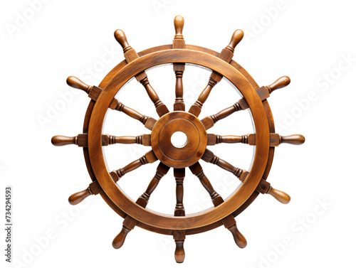 a wooden steering wheel with spokes photo