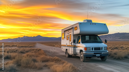 Campvan on the road