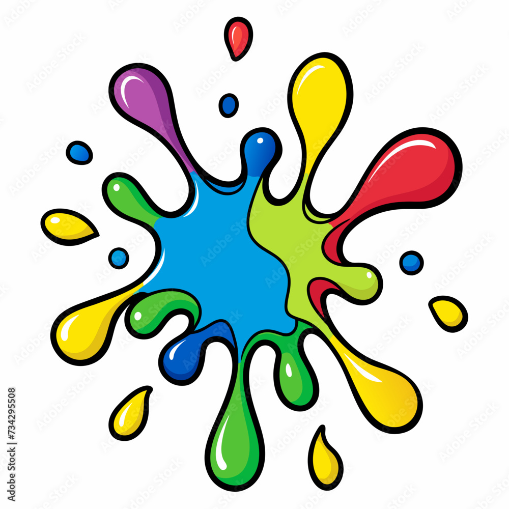 Obraz premium illustration of a splash of paint