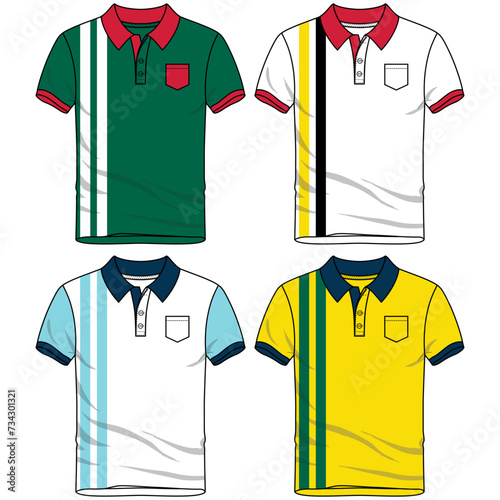Sleeveless t-shirt set, with fashionable cuts, stripes, and block cuts with fashionable and attractive colors, in different variants making them more dynamic.