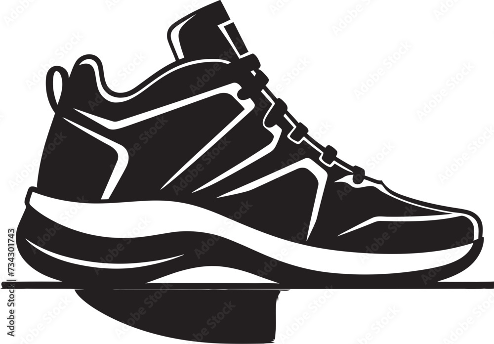Shadow Sprint Stylish Abstract Shoe Design Ink Athlete Contemporary Vector Sports Icon Shadow Sprint Stylish Abstract Shoe Design Ink Athlete Contemporary Vector Sports Icon