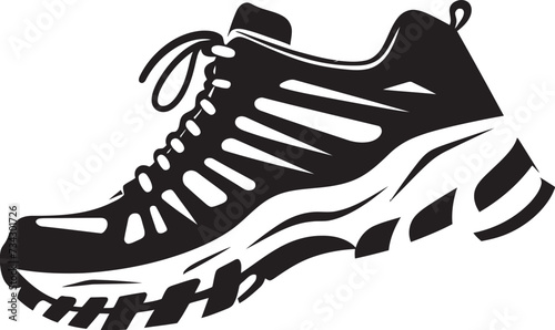 Mystic Momentum Intriguing Vector Sneakers Ink Innovator Contemporary Black Shoe Design