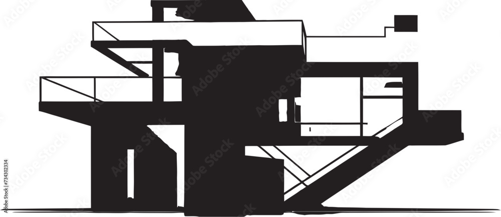 Shadowed Symmetry Modern Black Architecture Noir Niche Abstract Building Design Shadowed Symmetry Modern Black Architecture Noir Niche Abstract Building Design