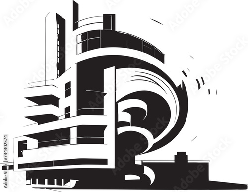 Gothic Genesis Sophisticated Architecture Elements Silent Skylines Minimalistic Vector Designs