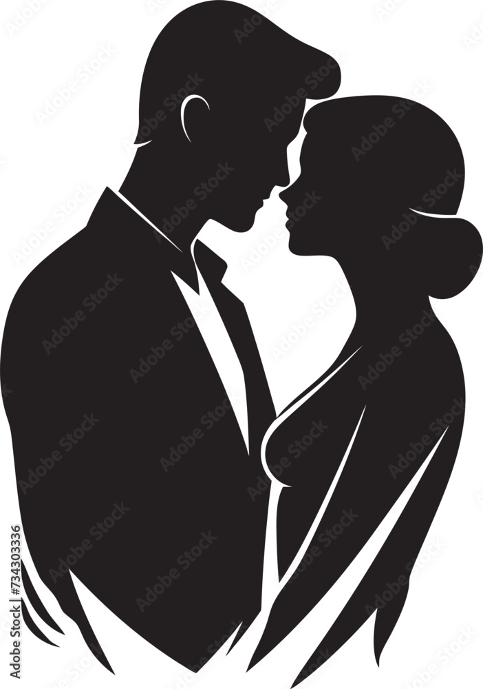Whispered Desires Stylish Intimate Icon Enchanted Vows Sophisticated Couple Design