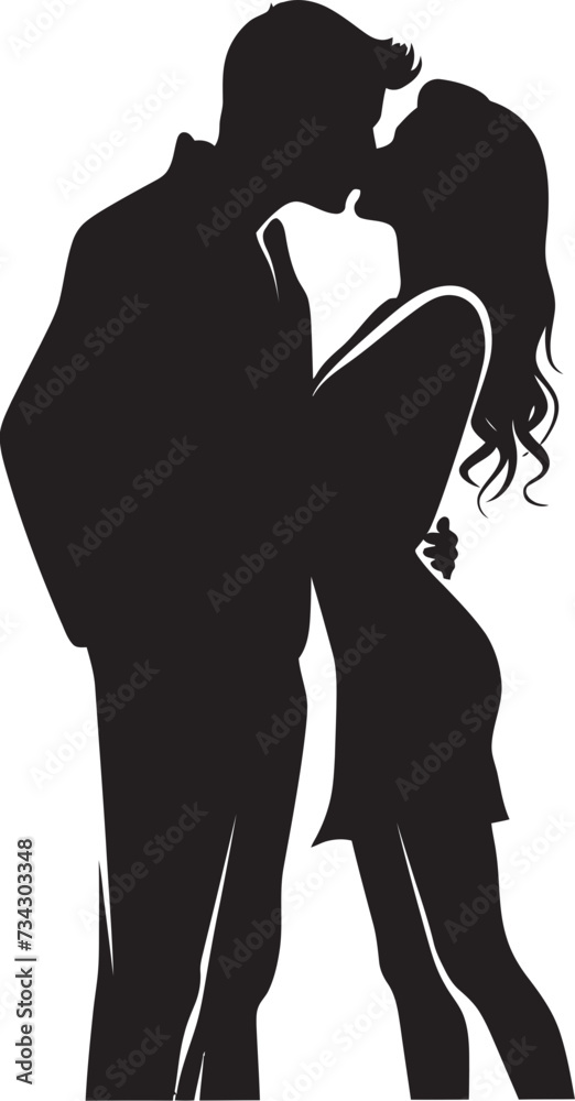 Whispering Hearts Elegant Intimate Logo Silent Serenity Minimalistic Couple Symbol