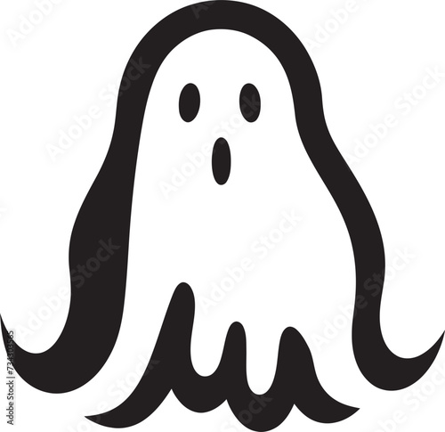 Miniature Haunted Happiness Cute Vector Graphics Diminutive Ghostly Wishes Mini Ghost Icons