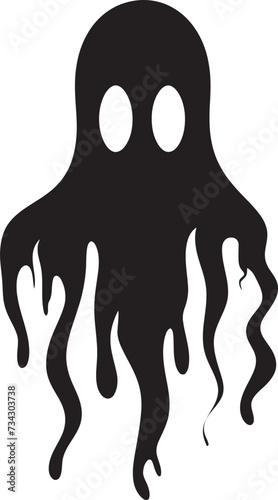 Miniature Haunted Happiness Cute Vector Graphics Diminutive Ghostly Wishes Mini Ghost Icons