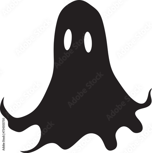 Diminutive Spirit Whispers Enchanting Vector Graphics Petite Phantoms Adorable Ghostly Icons