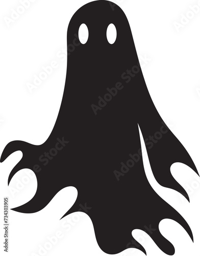 Diminutive Haunted Hugs Charming Vector Graphics Lilliputian Ghostly Magic Mini Ghost Icons