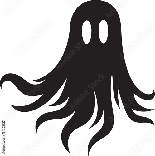 Miniature Haunted Happiness Cute Vector Graphics Diminutive Ghostly Wishes Mini Ghost Icons