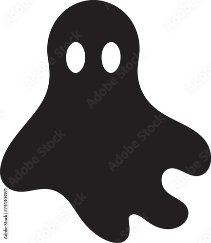 Diminutive Spirit Whispers Enchanting Vector Graphics Teensy Tiny Ghostly Companions Tiny Ghost Icons