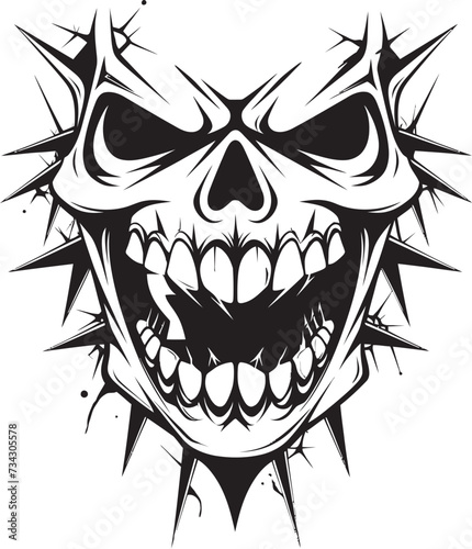 Infernal Jaws Black Sinister Evil Gape Demons Snarl Sinister Iconic Jaw