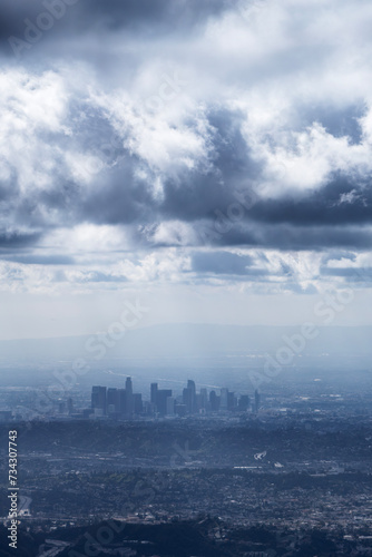 Dramatic winter storm cloud...