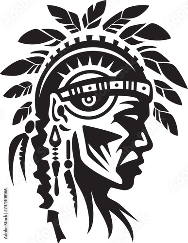 Island Enchantment Vector Hawaiian Tribal Woman Graphic Tropical Legacy Black Tribal Woman Symbol