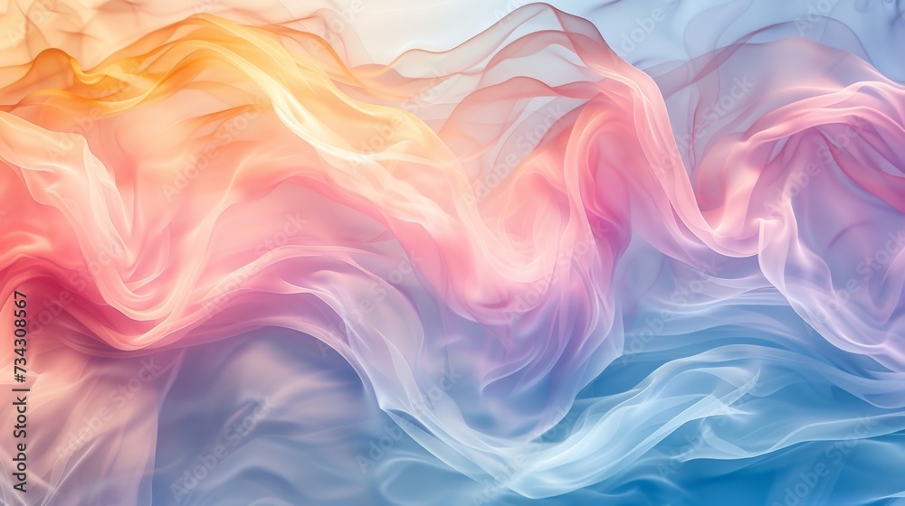 a flowing of calming river of pastel colors  background - obrazy, fototapety, plakaty 