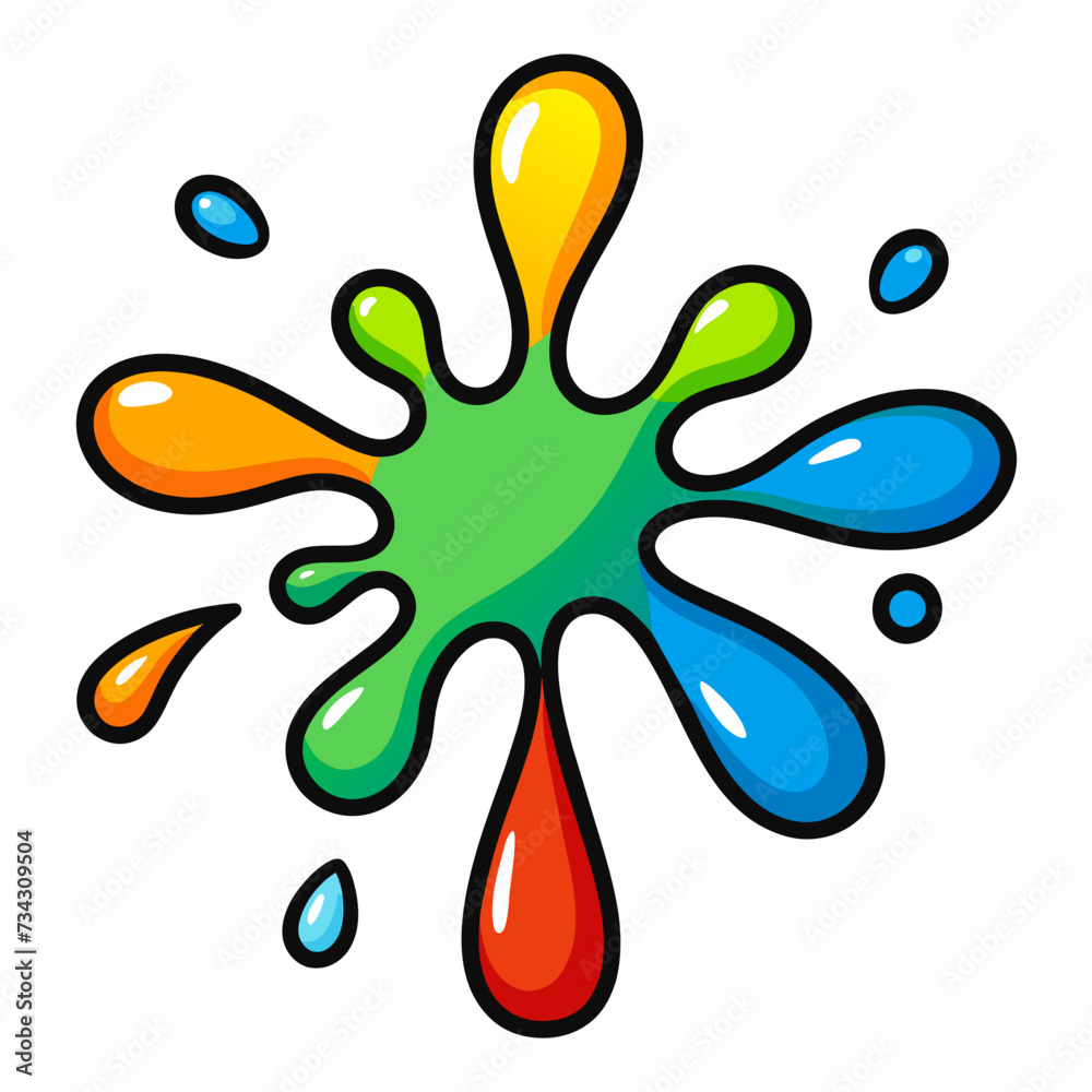 Obraz premium illustration of a splash of paint
