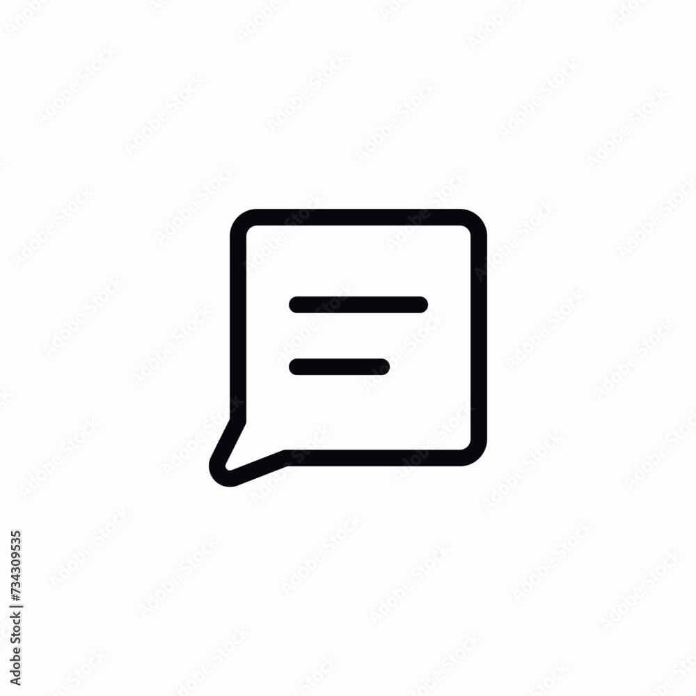 Chat Message SMS Text Comment Vector Icon Sign Symbol Chat Message SMS Text Comment Vector Icon Sign Symbol