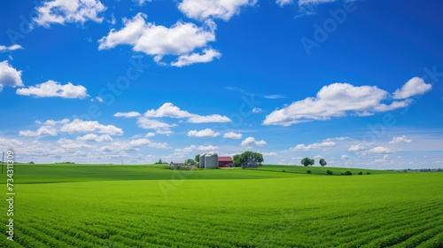 livestock farm blue sky