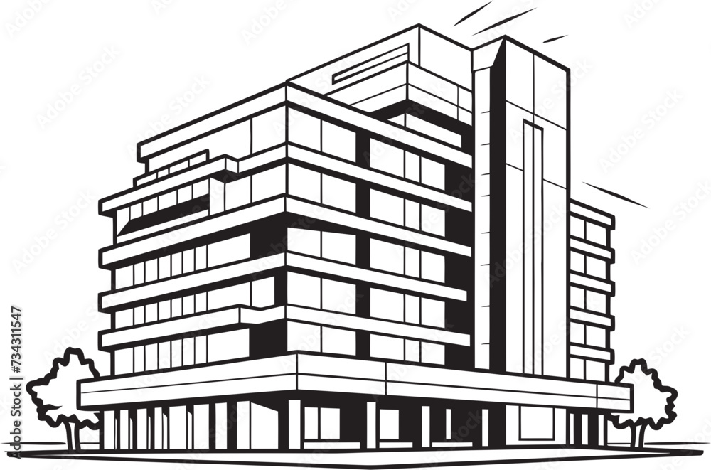 Charcoal High Rise Draft Black Multifloor Building Sketch Noir Residential Concept Vector Multifloor Structure in Black Charcoal High Rise Draft Black Multifloor Building Sketch Noir Residential Concept Vector Multifloor Structure in Black