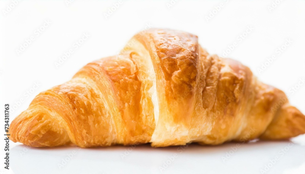 Croissant isolated, white background