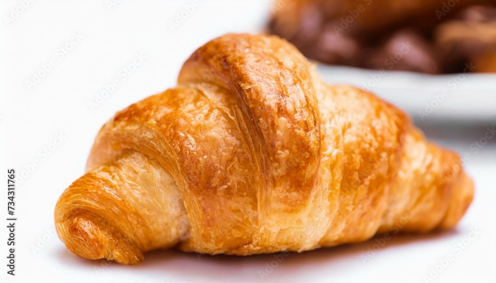 Croissant isolated, whjite background Croissant isolated, whjite background