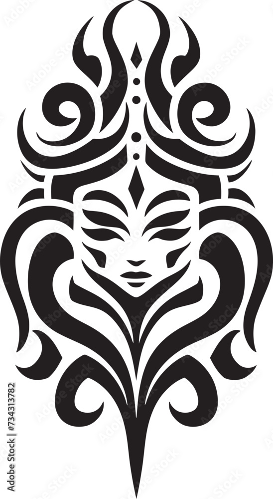 Tribal Intrigue Black Icon of Tribal Tattoo Shadowed Symbols Vector Tribal Ink in Noir Tribal Intrigue Black Icon of Tribal Tattoo Shadowed Symbols Vector Tribal Ink in Noir