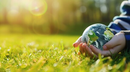 Generative AI : Ecological friendly and corporate social responsibility, go green and sustainable environment concept 