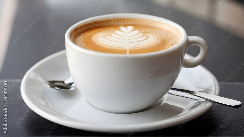 cup of cappuccino with milk cup of cappuccino with milk