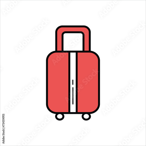 travel icon with white background vector 