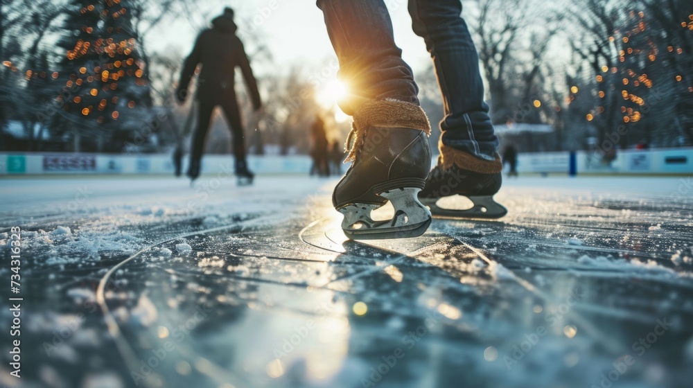 ice skating on a cold day generative ai ice skating on a cold day generative ai