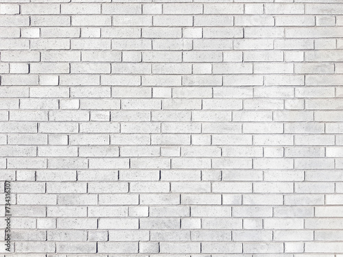 White brick wall pattern texture background.