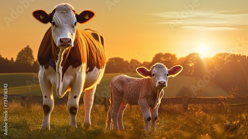 dairy cow calf photo