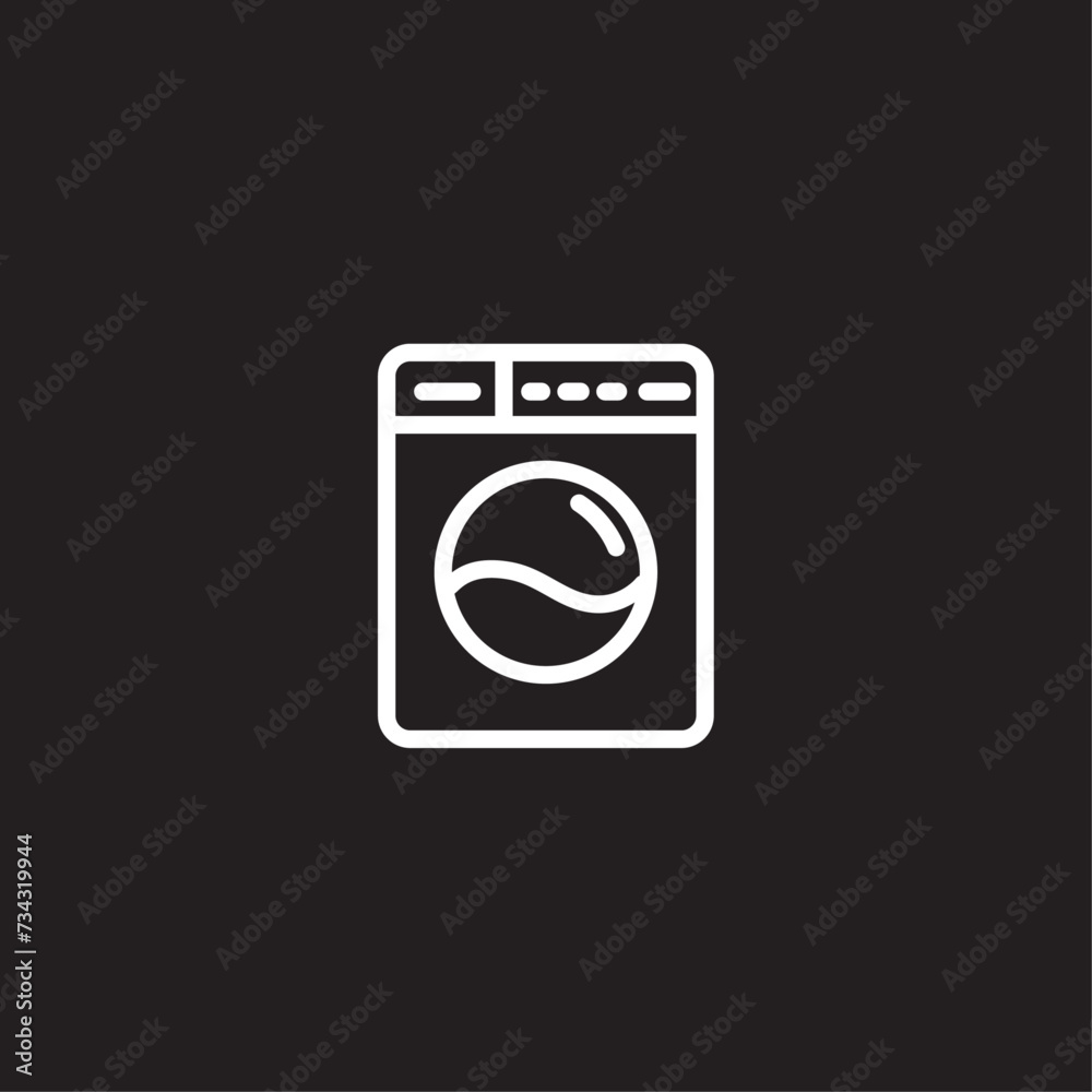 Washing machine flat vector design Washing machine flat vector design