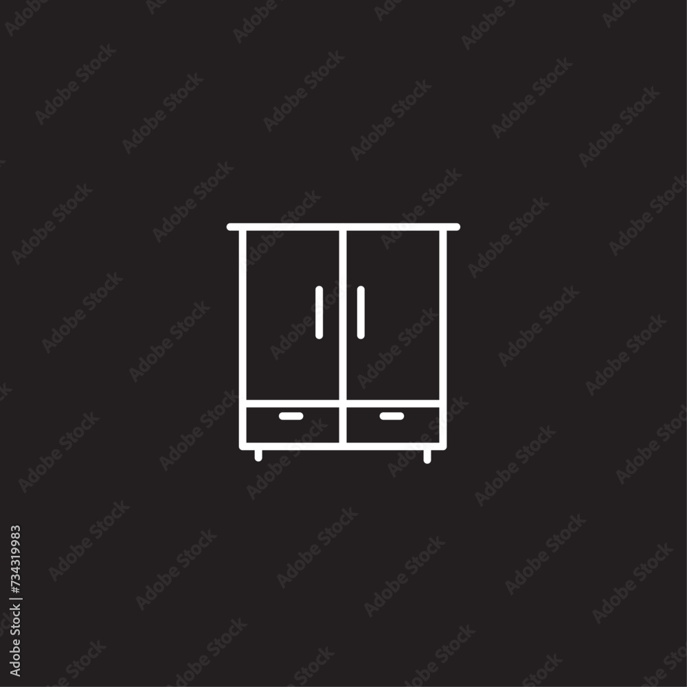 Closet flat vector design Closet flat vector design