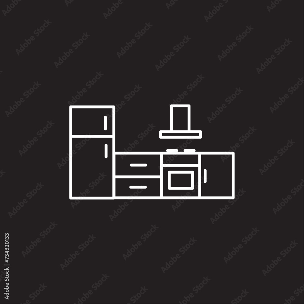 Kitchen flat vector design Kitchen flat vector design