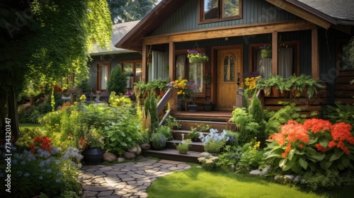 welcoming cozy house exterior © PikePicture