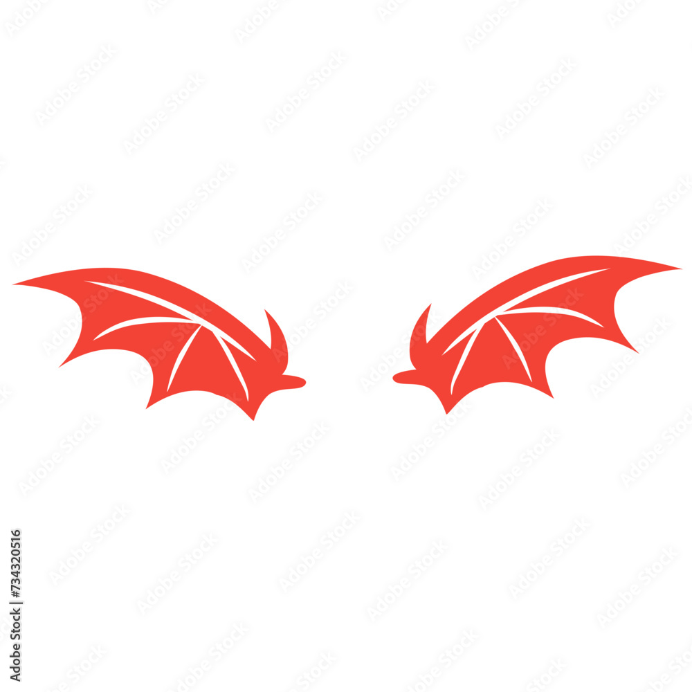 red dragon wing vector