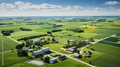 barn farm aerial view photo