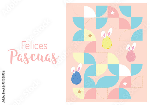 felices pascuas tarjeta en español