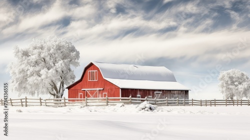 cold snow barn